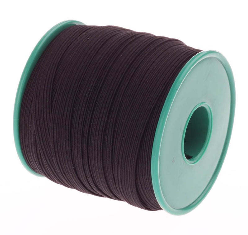 COTOWIN 3/8-inch Black Braided Polyester Elastic Roll (24 Yards) - Image 2